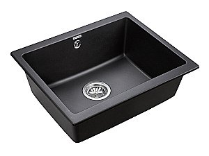 Мойка кухонная Paulmark Gera PM205546-BL Черная купить в интернет-магазине сантехники Sanbest