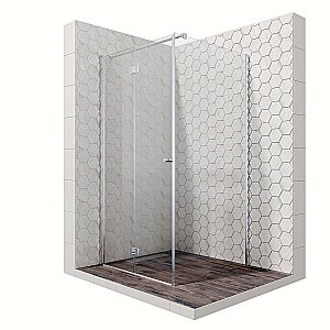 Душевой уголок Ambassador Diamond 12011105 90x90 стекло прозрачное/профиль хром купить в интернет-магазине Sanbest