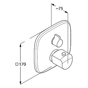 Термостат для душа Kludi Ameo 418350575 купить в интернет-магазине сантехники Sanbest