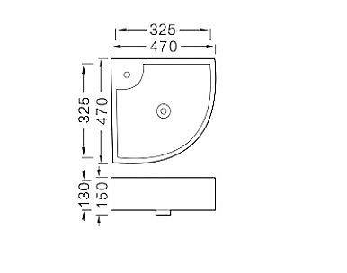 Раковина Aquatek 47 AQ5166B-00 белая купить в интернет-магазине Sanbest