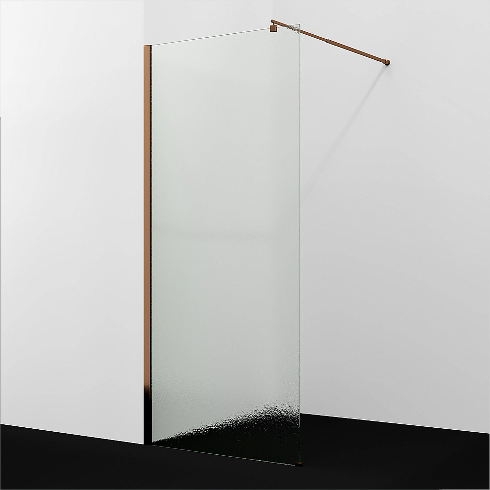 Душевое ограждение WasserKRAFT Rur 30W40RG-TXG 120 профиль розовое золото/стекло текстурное купить в интернет-магазине Sanbest