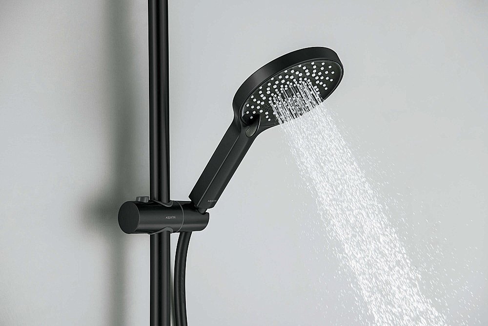 Душевой гарнитур Aquatek Лугано AQ2022MB черный матовый купить в интернет-магазине сантехники Sanbest