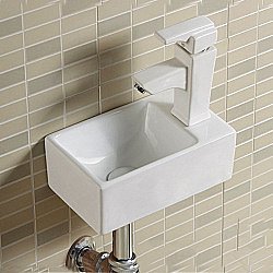 Раковина накладная Melana MLN-A311L 31 чаша слева белая купить в интернет-магазине сантехники Sanbest