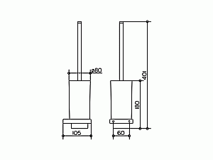 Ершик настенный KEUCO Edition 11 купить в интернет-магазине сантехники Sanbest