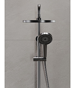 Душевая система Agger Sweet A2791255 оружейная сталь матовая купить в интернет-магазине сантехники Sanbest