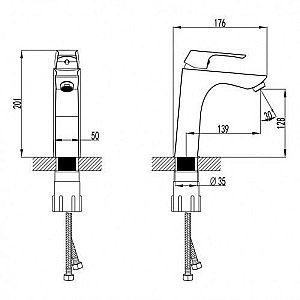 Смеситель для раковины Lemark Unit LM4537C купить в интернет-магазине сантехники Sanbest
