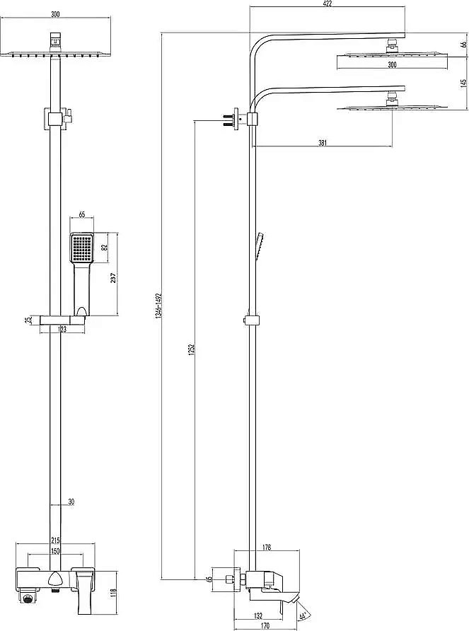 Душевая система Lemark Unit LM4562C купить в интернет-магазине сантехники Sanbest