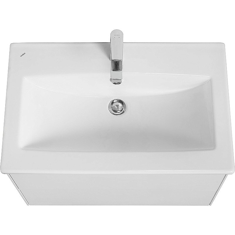 Тумба с раковиной Акватон Сохо 75 белая глянцевая для ванной в интернет-магазине Sanbest