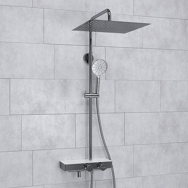 Душевая система WasserKraft Aller SET2646 Thermo хром купить в интернет-магазине сантехники Sanbest