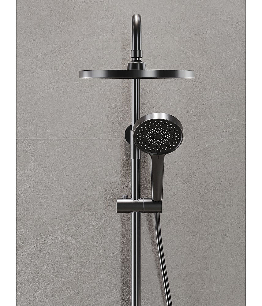 Душевая система Agger Sweet A2791255 оружейная сталь матовая купить в интернет-магазине сантехники Sanbest