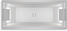 Акриловая ванна Riho Still Square Led 180x80 B099005005 белая купить в интернет-магазине Sanbest