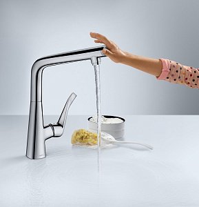 Смеситель для кухни Hansgrohe Metris Select 14883800 купить в интернет-магазине сантехники Sanbest