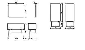 Зеркало Creavit Zeon 90 в ванную от интернет-магазине сантехники Sanbest