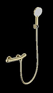 Смеситель для душа с термостатом WONZON & WOGHAND T-1000, Брашированное золото (WW-B2057-A-BG) купить в интернет-магазине сантехники Sanbest