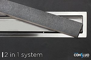 Душевой трап PESTAN Confluo Premium Line 650 матовый хром купить в интернет-магазине Sanbest