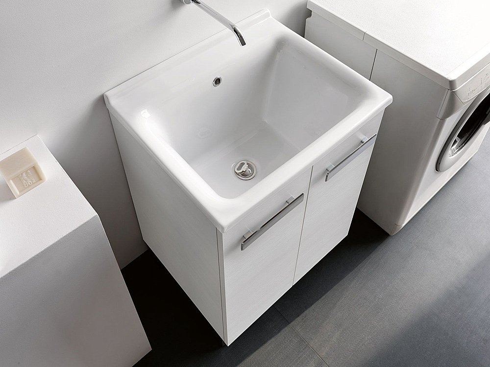 Раковина Kerasan Aquadom 60 029201*0 белая купить в интернет-магазине Sanbest