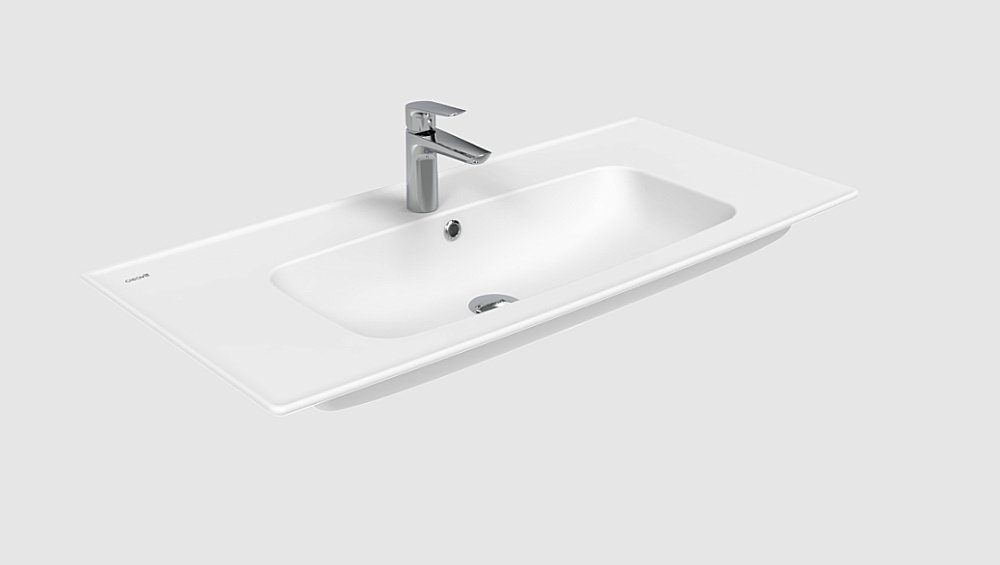 Раковина Creavit Erine 85 ER085-00CB00E-0000 белая купить в интернет-магазине Sanbest