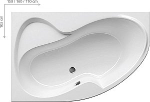 Ванна акриловая Ravak Rosa II 170х105 купить в интернет-магазине Sanbest