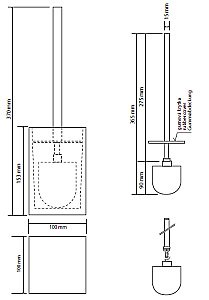 Ёршик напольный Bemeta Vista 120113316-102 синий купить в интернет-магазине сантехники Sanbest