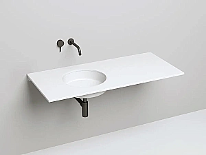 Раковина врезная снизу столешницы Salini MAREA 04 1802204M 42 из искусственного камня S-Stone, белая матовая купить в интернет-магазине Sanbest