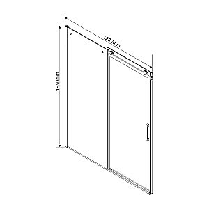 Душевой уголок Vincea Como VSR-1C1012CLB 120x100 стекло прозрачное/профиль черный купить в интернет-магазине Sanbest