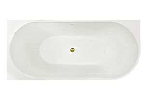 Акриловая ванна Royal Bath RIVA RB610311-GD 170х78 белый купить в интернет-магазине Sanbest