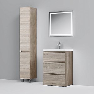 Тумба с раковиной AM.PM Gem S 60 светлый дуб для ванной в интернет-магазине Sanbest