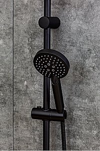 Душевая система Orange O-Shower OW02b черный матовый купить в интернет-магазине сантехники Sanbest