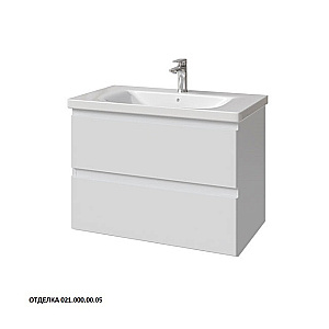 Тумба с раковиной Caprigo Forte 80 два ящика, цвет на выбор/эмаль для ванной в интернет-магазине Sanbest