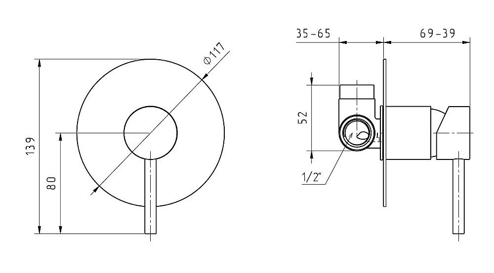 Смеситель для душа Migliore FORTIS 31552 черный матовый купить в интернет-магазине сантехники Sanbest