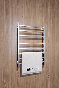 Полотенцесушитель электрический Veconi Barro-B B8050CH-B хром купить в интернет-магазине сантехники Sanbest