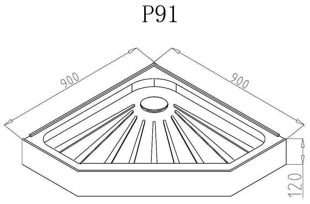 Душевой поддон CeruttiSpa P101 100x100 купить в интернет-магазине Sanbest