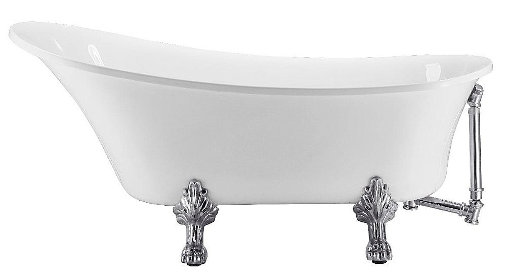 Ванна акриловая Grossman Retro 162х71 GR-1002M белая матовая купить в интернет-магазине Sanbest