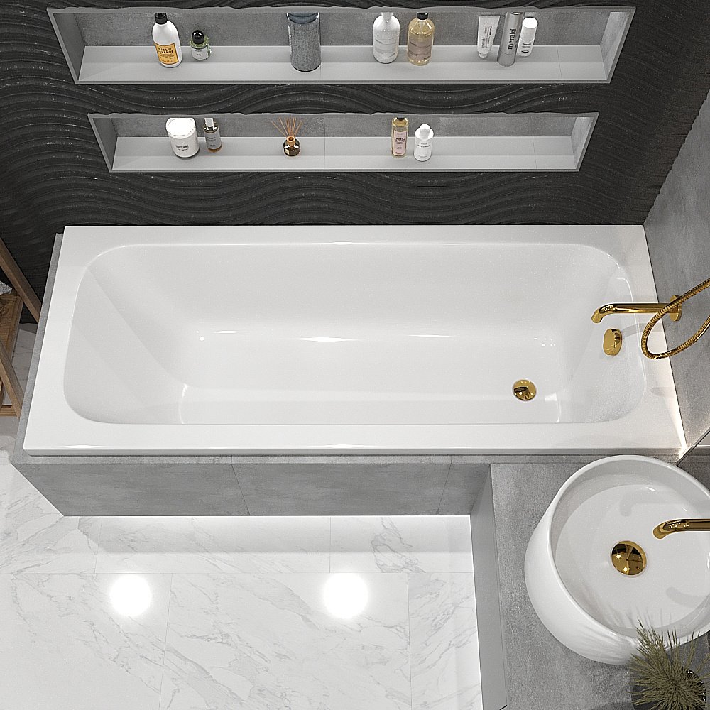 Акриловая ванна WhiteCross Vibe 180x75 0105.180075.100 белая купить в интернет-магазине Sanbest