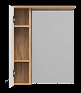 Зеркало со шкафом Misty Крафт 60 П-Кра-02060-011 Белый / Дуб Крафт Золотой в ванную от интернет-магазине сантехники Sanbest