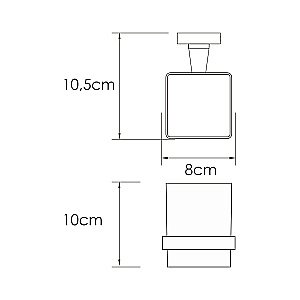 Стакан WasserKRAFT Rhin K-8728 никель купить в интернет-магазине сантехники Sanbest