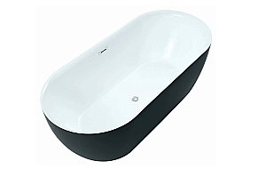 Акриловая ванна Aquanet DELIGHT 289723 170x78 белый/черный матовый купить в интернет-магазине Sanbest