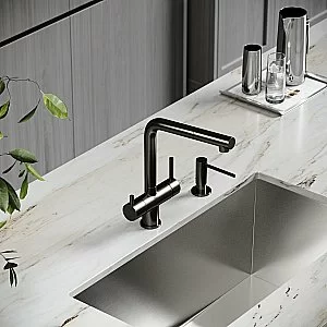 Смеситель для кухни Sancos Spin SC4015GG вороненая сталь купить в интернет-магазине сантехники Sanbest