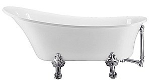 Ванна акриловая Grossman Retro 162х71 GR-1002M белая матовая купить в интернет-магазине Sanbest