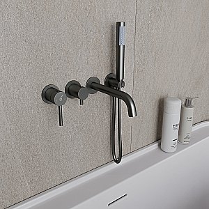 Смеитель для ванны Oliveeka Y OL-889017-BGM оружейная сталь матовая купить в интернет-магазине сантехники Sanbest