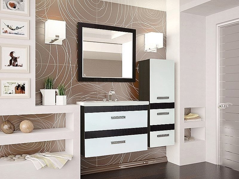 Тумба с раковиной Style Line Сакура 80 для ванной в интернет-магазине Sanbest