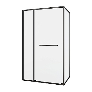 Душевой уголок Black&White Stellar Wind 120х90 11801290GM профиль оружейная сталь/стекло прозрачное купить в интернет-магазине Sanbest