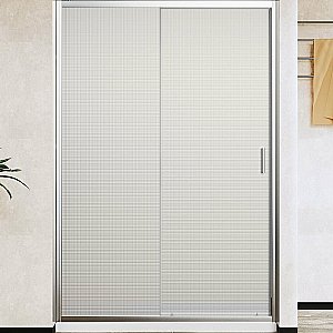 Душевая дверь Vincea City 110 VDS-5CT110MT стекло текстурное/профиль хром купить в интернет-магазине Sanbest