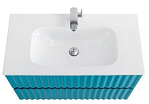 Тумба с раковиной Art&Max ELEGANT 100 бирюзовая матовая для ванной в интернет-магазине Sanbest