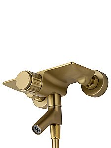 Смеситель для ванны с душем WONZON & WOGHAND CLICK, Брашированное золото (WW-FE05L221- BG) купить в интернет-магазине сантехники Sanbest