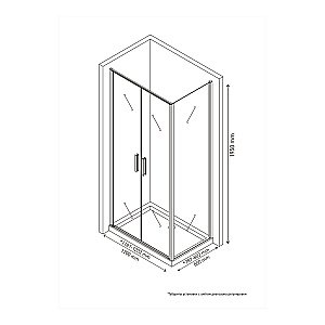 Душевой уголок BERGES LEGOS LS-3 120х80 прозрачное стекло/профиль хром купить в интернет-магазине Sanbest