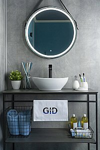 Раковина накладная Gid Lago 41 N9138 51178 белая купить в интернет-магазине Sanbest