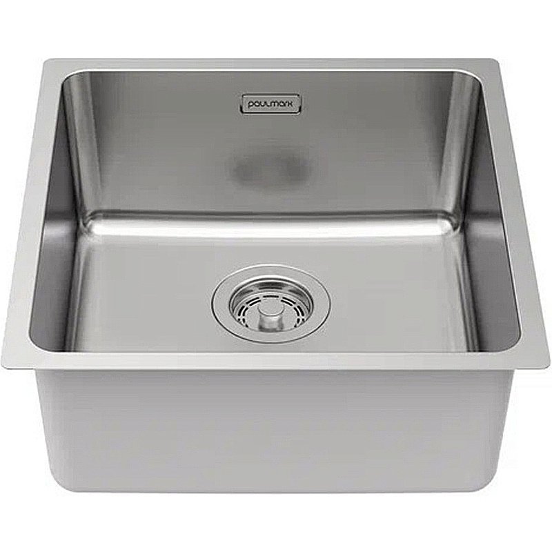Кухонная мойка Paulmark Yuni 44 YU44-BS брашированная сталь купить в интернет-магазине сантехники Sanbest