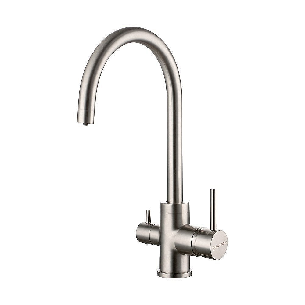 Смеситель для кухни Paulmark Essen Es213211-BS брашированная сталь купить в интернет-магазине сантехники Sanbest