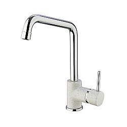 Смеситель для кухни PAINI Cox 7890572CR599H1KM белый гранит купить в интернет-магазине сантехники Sanbest